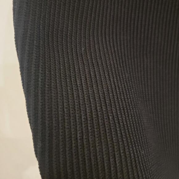 Babaton Aritzia Sculpt Knit Mockneck Halter Top Sz Small Black Ribbed Minimalist - Picture 12 of 16